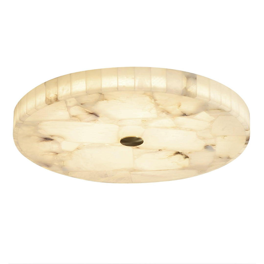LED Plafondlamp van Albast – Rond & Slank