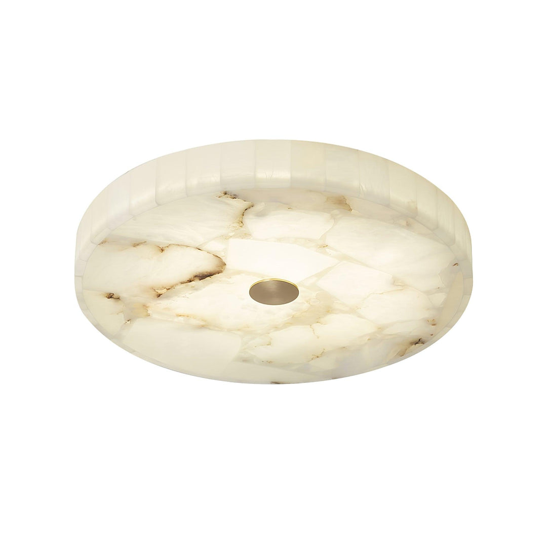 LED Plafondlamp van Albast – Rond & Slank