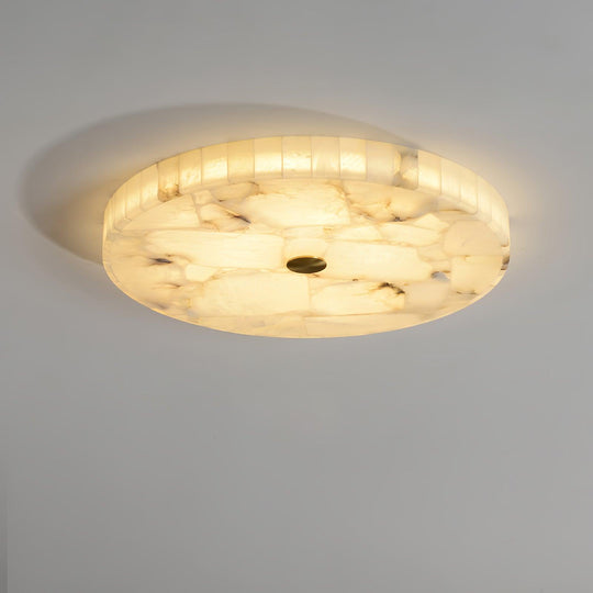 LED Plafondlamp van Albast – Rond & Slank