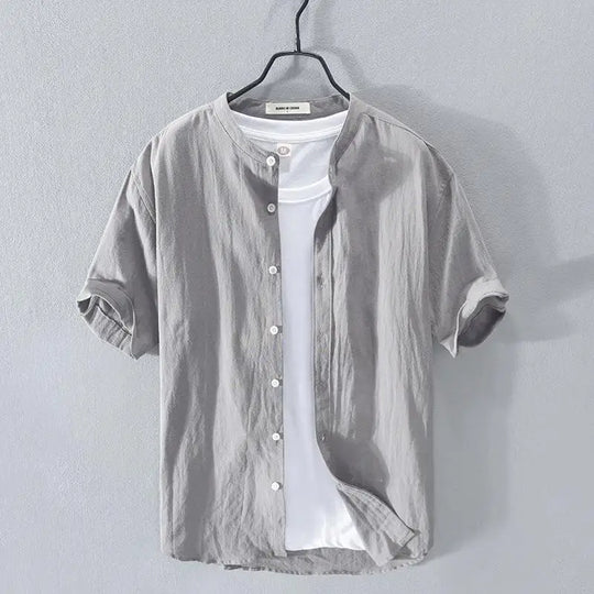 Katoenen en linnen zomershirt