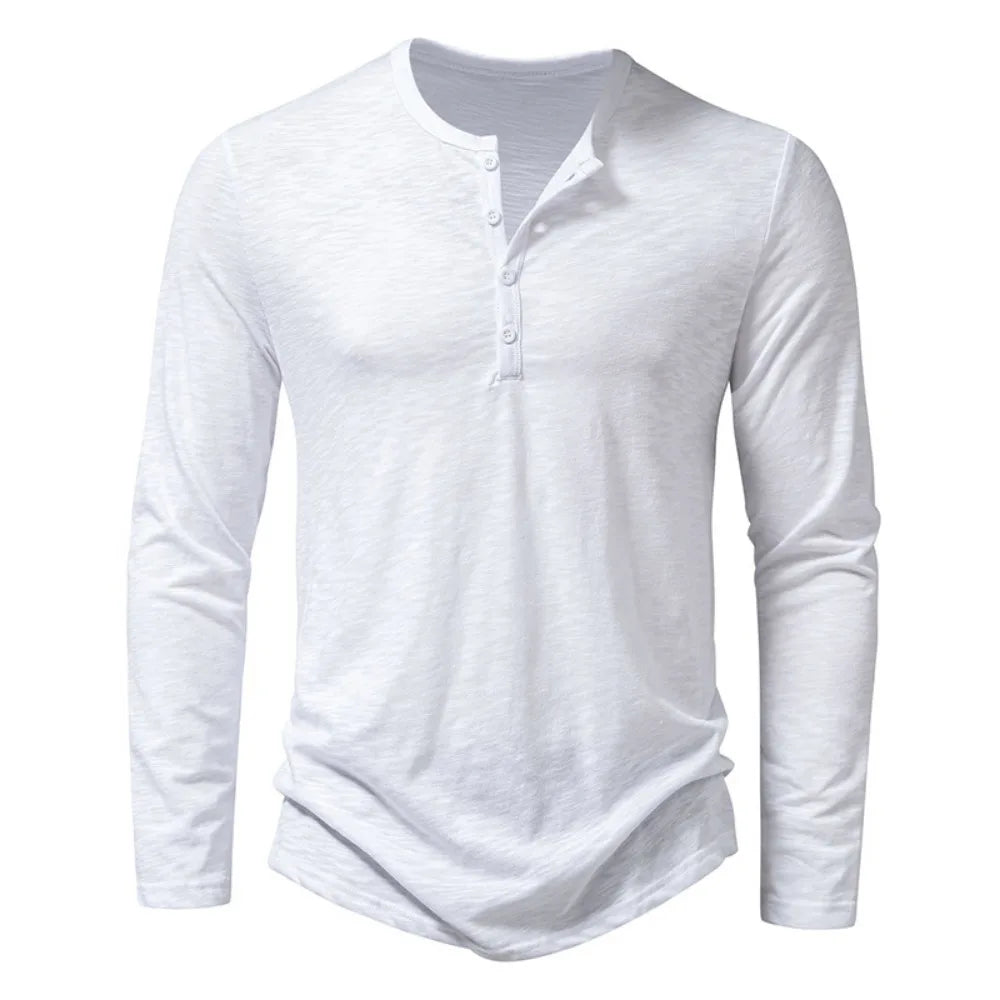 Lange mouwen katoenen poloshirt