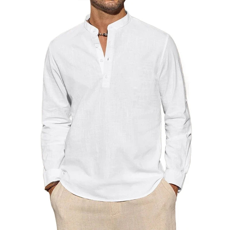 Chic Cotton Henley Shirt