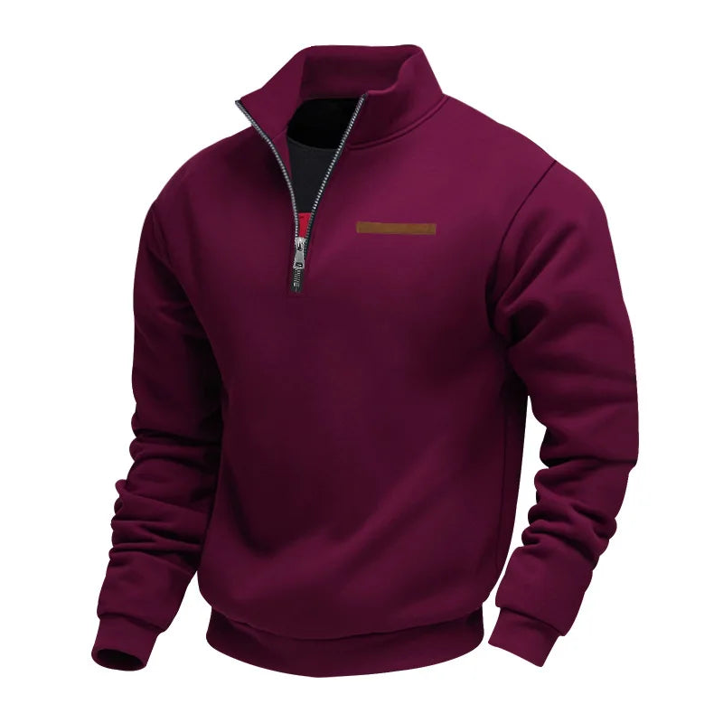 Casual Fleece Hoodie with Zipper