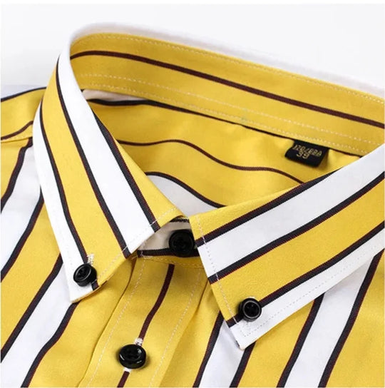 Givalli - Casual Gestreept Heren Shirt