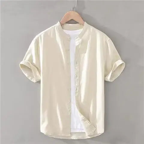 Katoenen en linnen zomershirt
