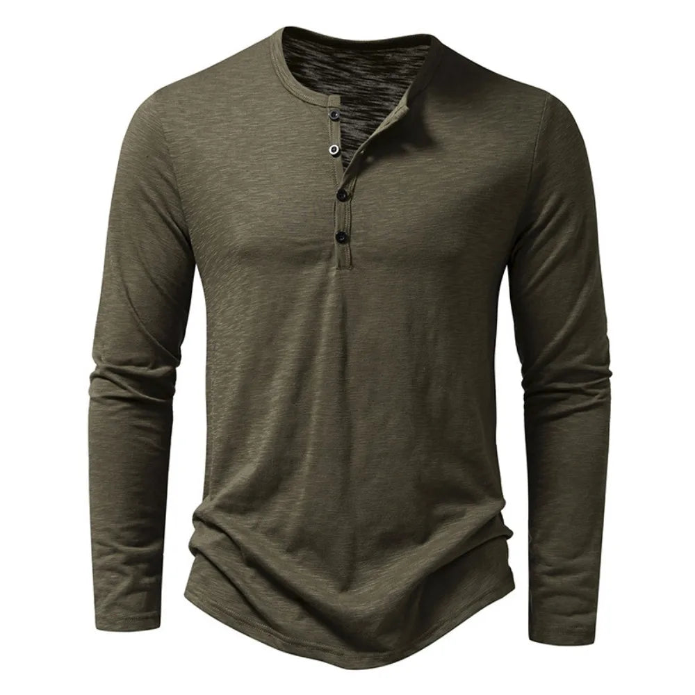 Lange mouwen katoenen poloshirt