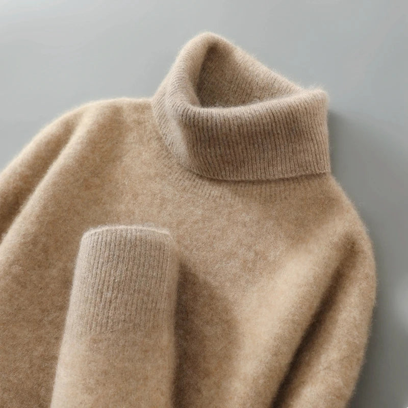 Elegante Collo Alto in Lana