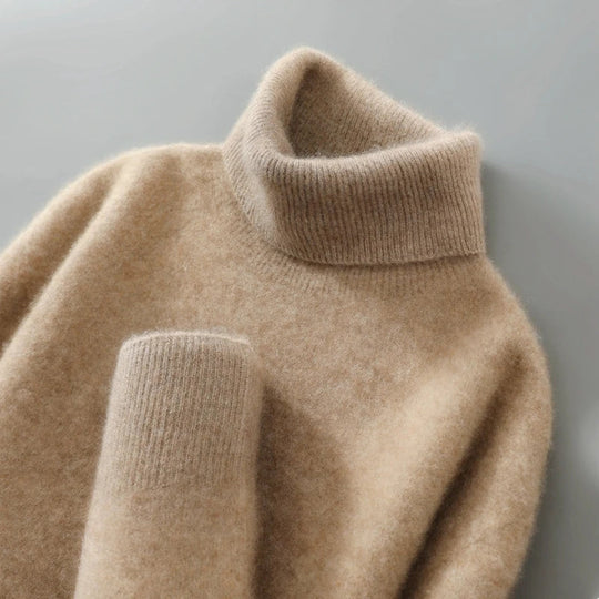 Elegante Collo Alto in Lana