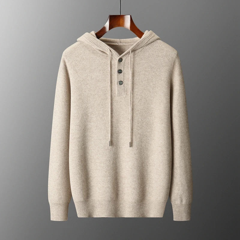 Stijlvolle merinowollen hoodie