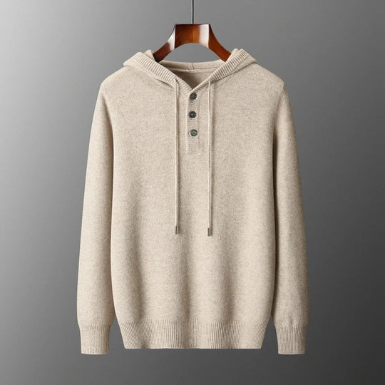 Stijlvolle merinowollen hoodie