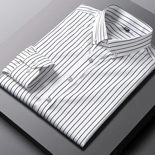 Givalli - Casual Gestreept Heren Shirt