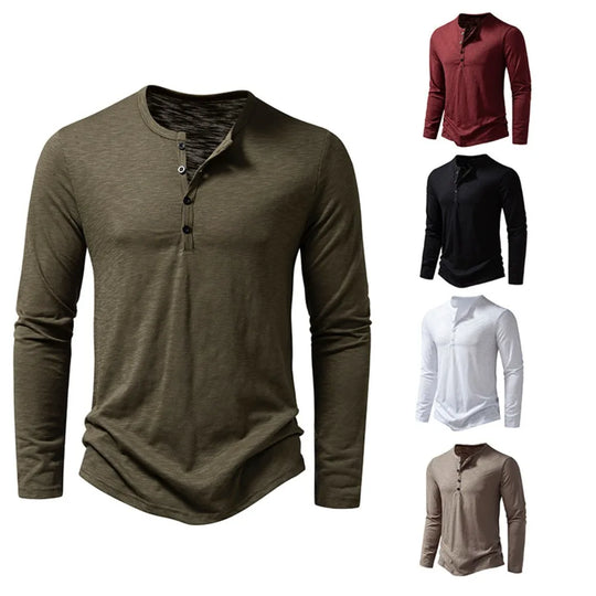 Lange mouwen katoenen poloshirt