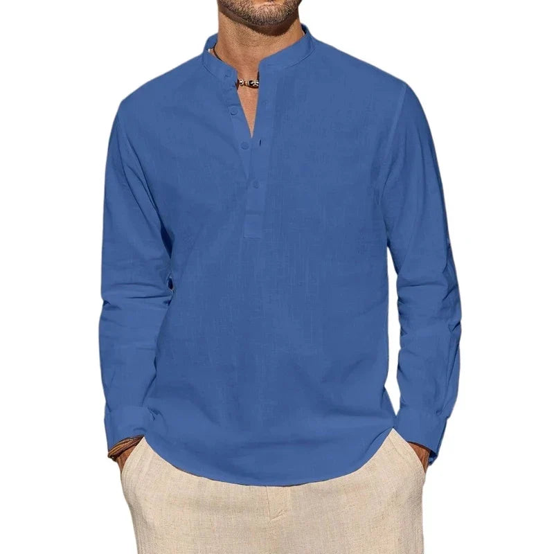 Chic Cotton Henley Shirt