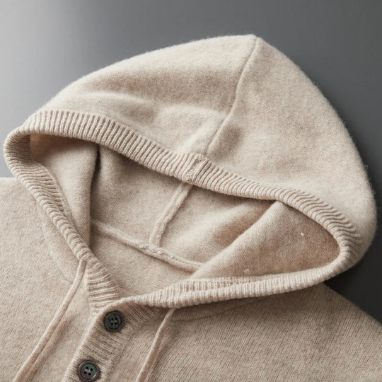 Stijlvolle merinowollen hoodie