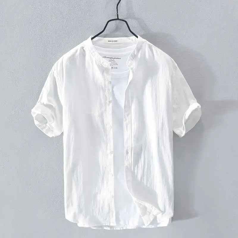 Katoenen en linnen zomershirt