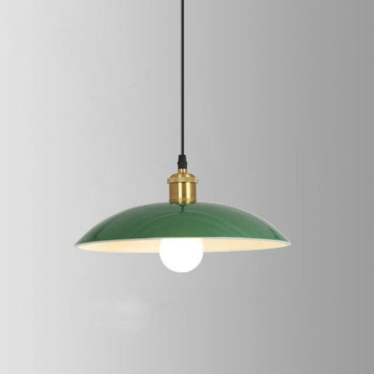 Industriële Elegante Groene Hanglamp in  Meerdere Formaten