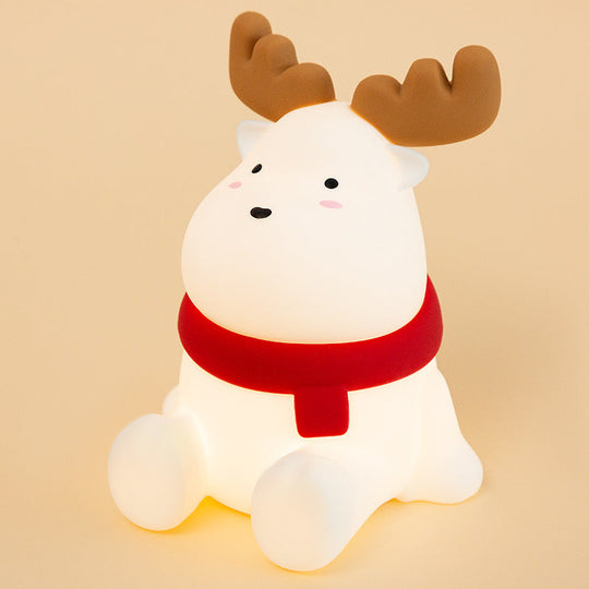 Rendier Silicone Tafellamp met Geïntegreerde LED – USB Oplaadbaar