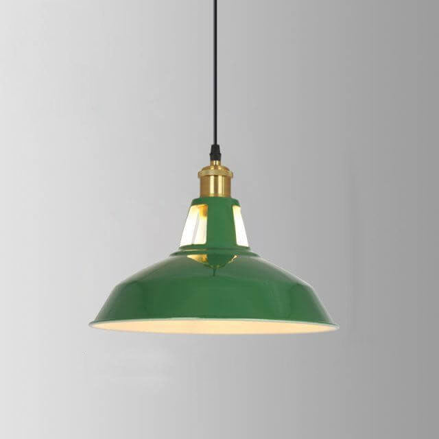 Industriële Elegante Groene Hanglamp in  Meerdere Formaten