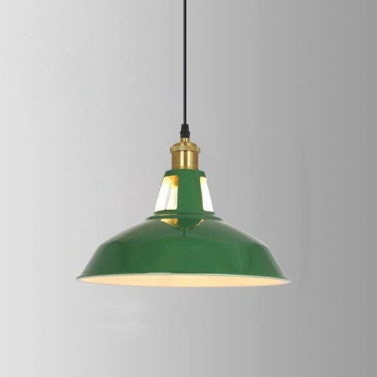 Industriële Elegante Groene Hanglamp in  Meerdere Formaten