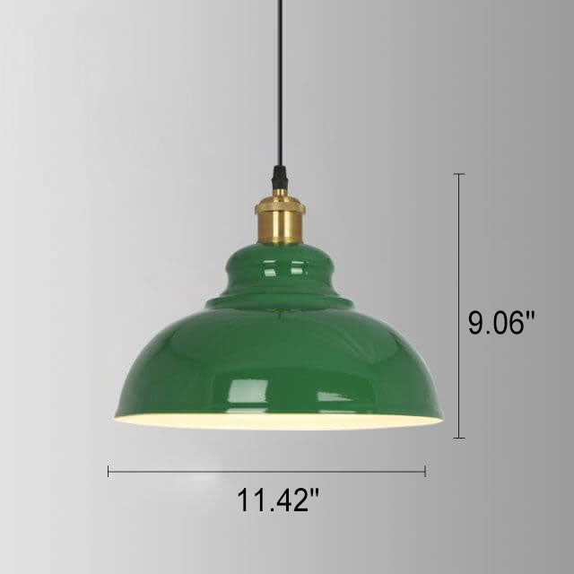 Industriële Elegante Groene Hanglamp in  Meerdere Formaten