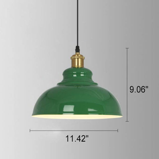 Industriële Elegante Groene Hanglamp in  Meerdere Formaten