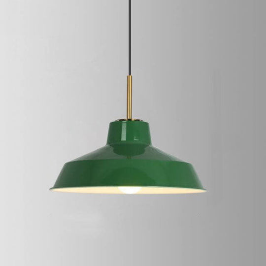 Industriële Elegante Groene Hanglamp in  Meerdere Formaten