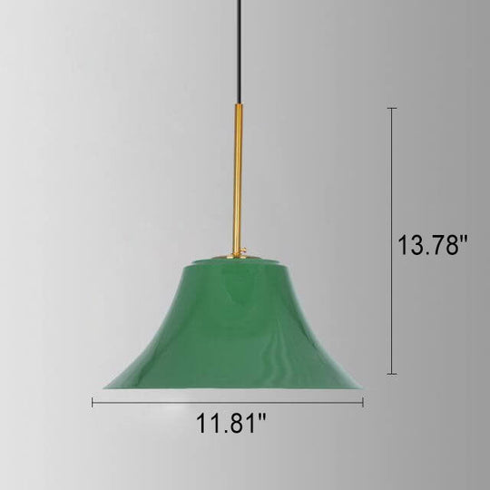 Industriële Elegante Groene Hanglamp in  Meerdere Formaten