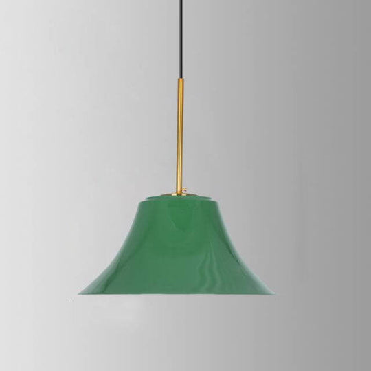 Industriële Elegante Groene Hanglamp in  Meerdere Formaten