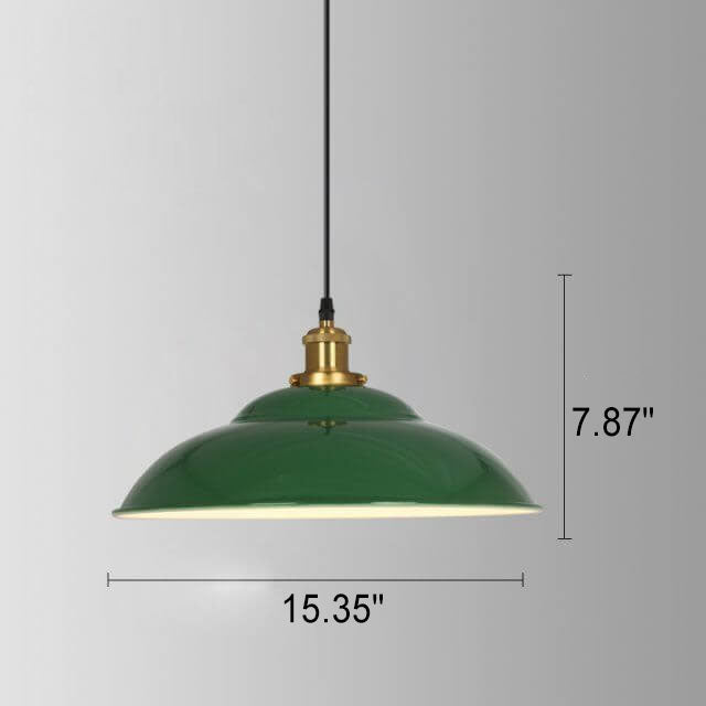 Industriële Elegante Groene Hanglamp in  Meerdere Formaten