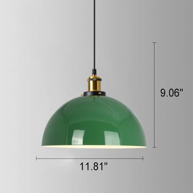 Industriële Elegante Groene Hanglamp in  Meerdere Formaten