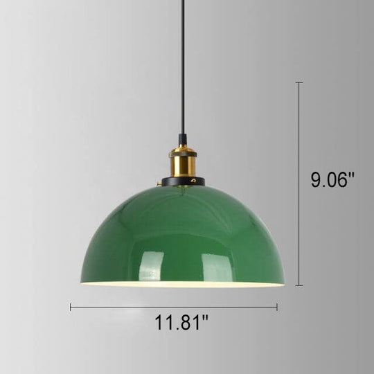 Industriële Elegante Groene Hanglamp in  Meerdere Formaten