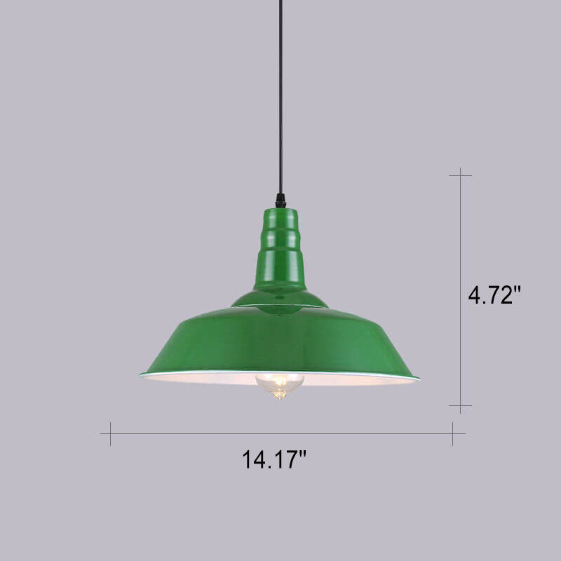 Industriële Elegante Groene Hanglamp in  Meerdere Formaten