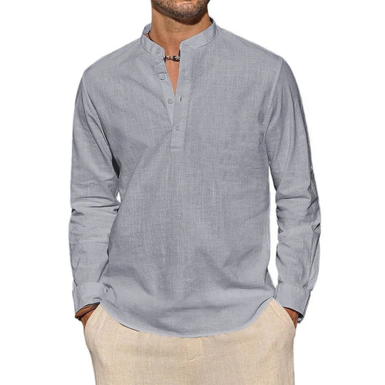 Chic Cotton Henley Shirt