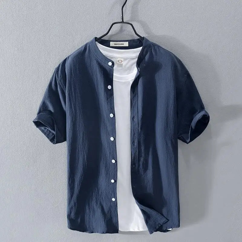 Katoenen en linnen zomershirt
