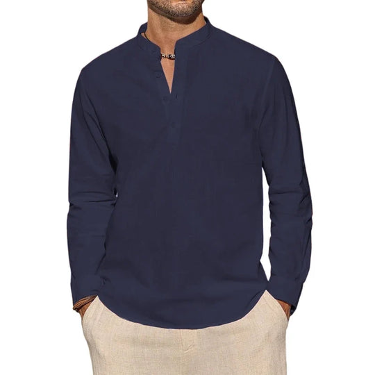 Chic Cotton Henley Shirt
