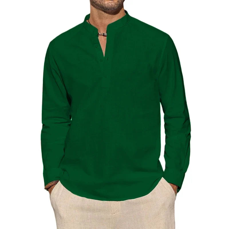 Chic Cotton Henley Shirt