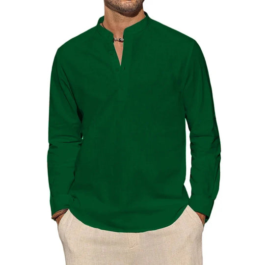 Chic Cotton Henley Shirt