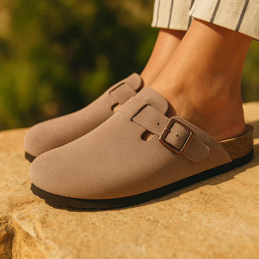 Classic Suede Open Back Loafers