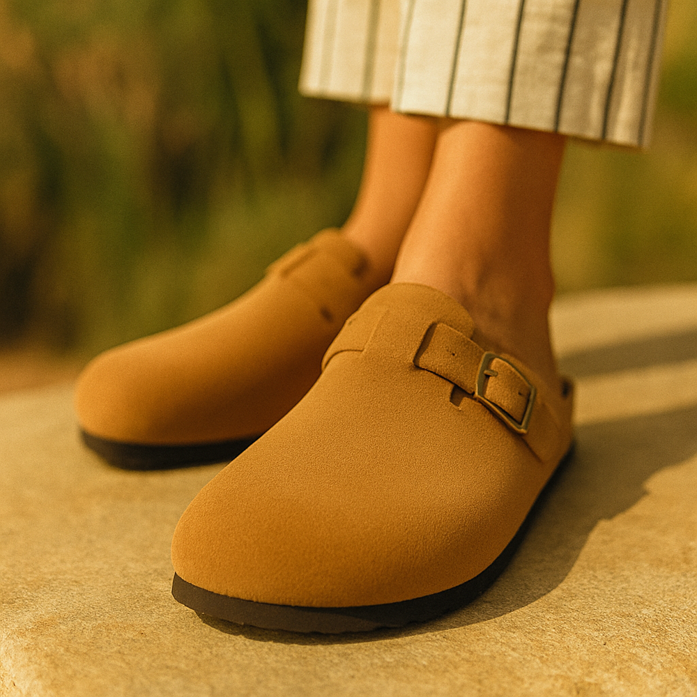 Classic Suede Open Back Loafers
