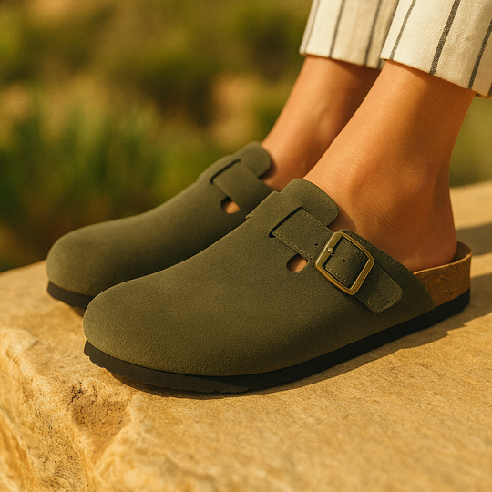 Classic Suede Open Back Loafers
