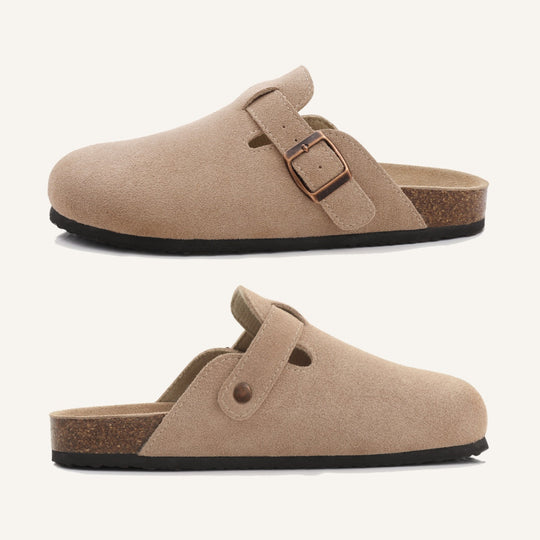 Classic Suede Open Back Loafers