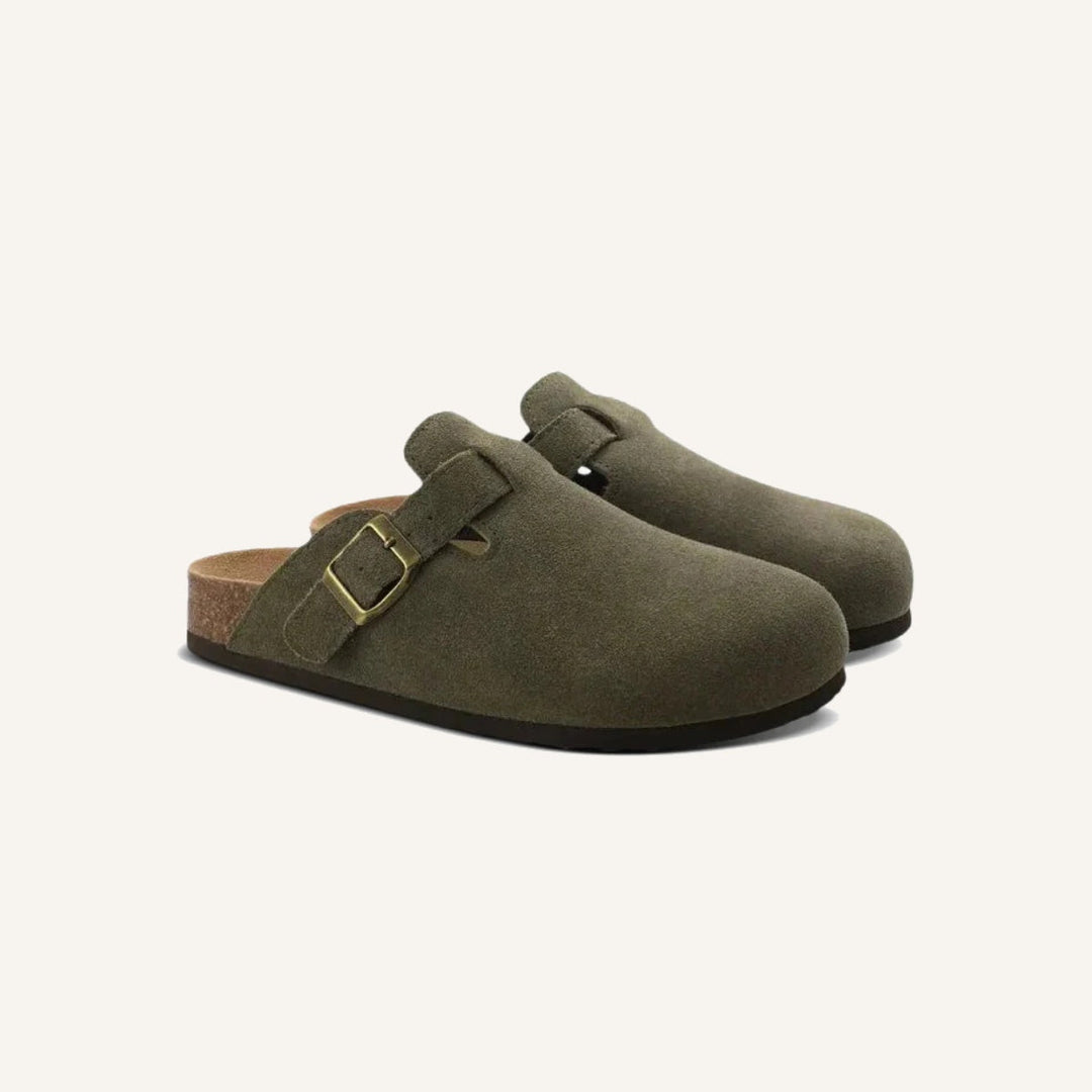 Classic Suede Open Back Loafers