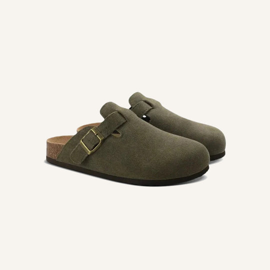 Classic Suede Open Back Loafers