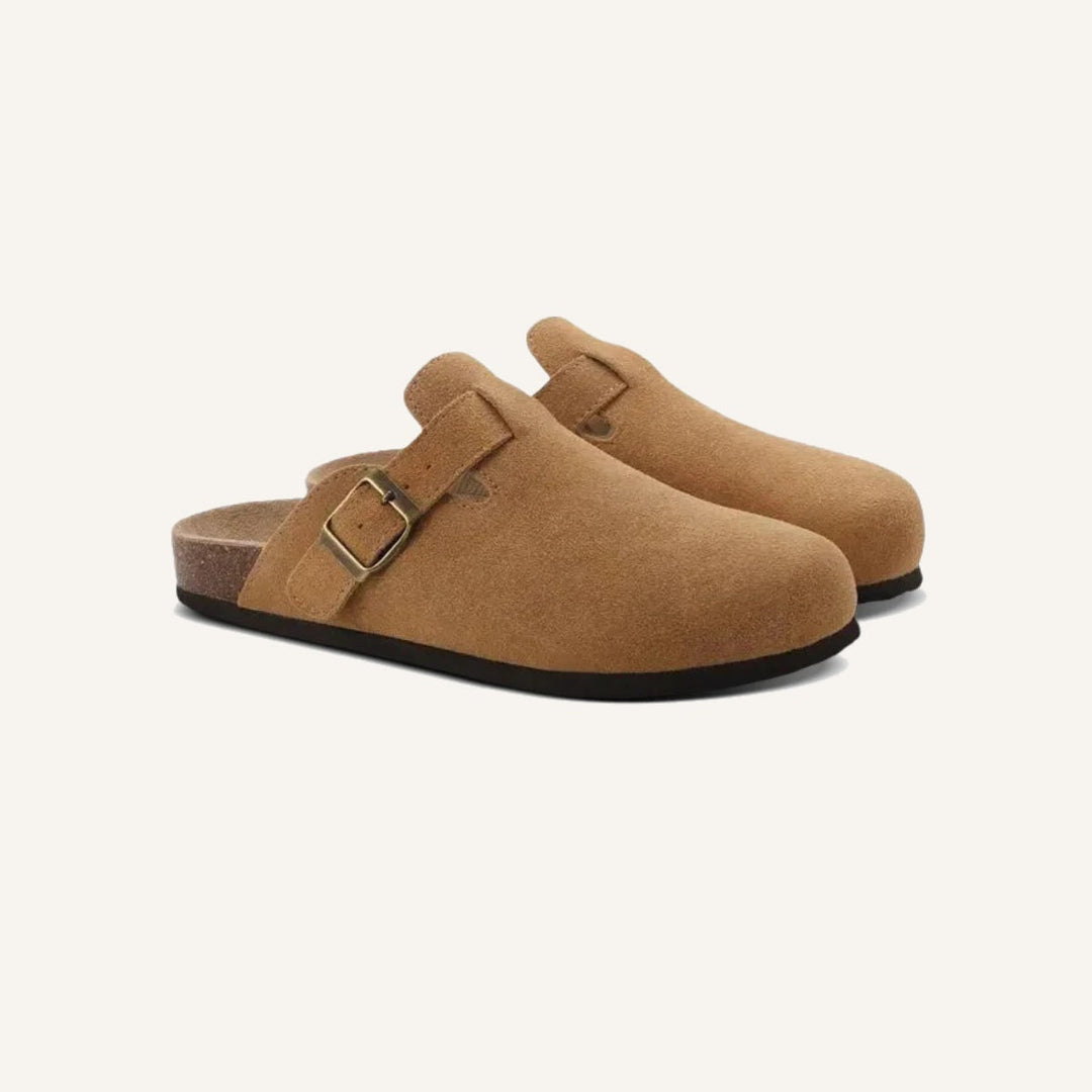 Classic Suede Open Back Loafers