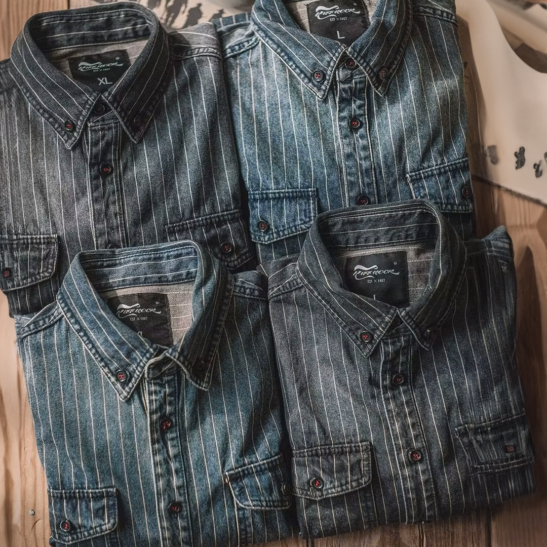 Retro Mannen Overhemd