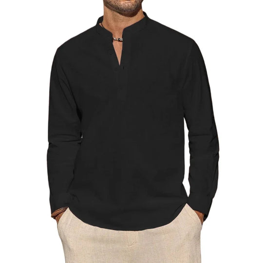 Chic Cotton Henley Shirt