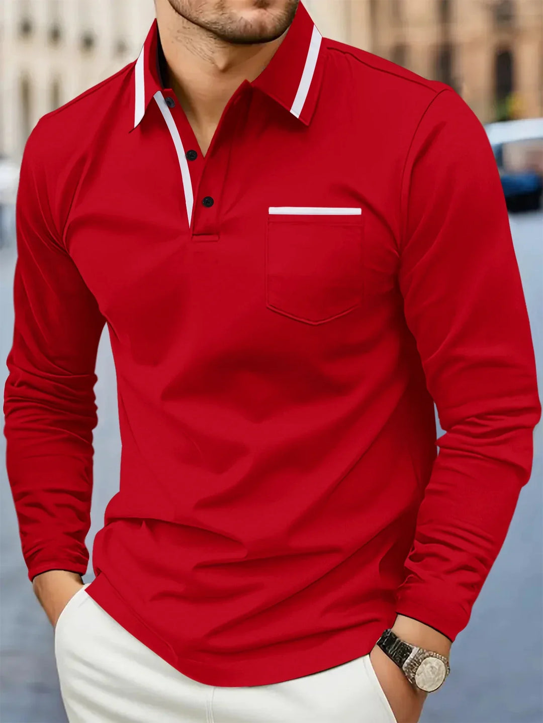 Relaxed Polo Sweater
