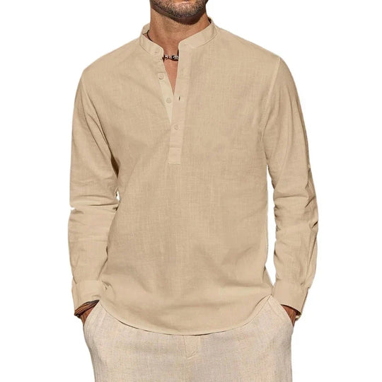 Chic Cotton Henley Shirt
