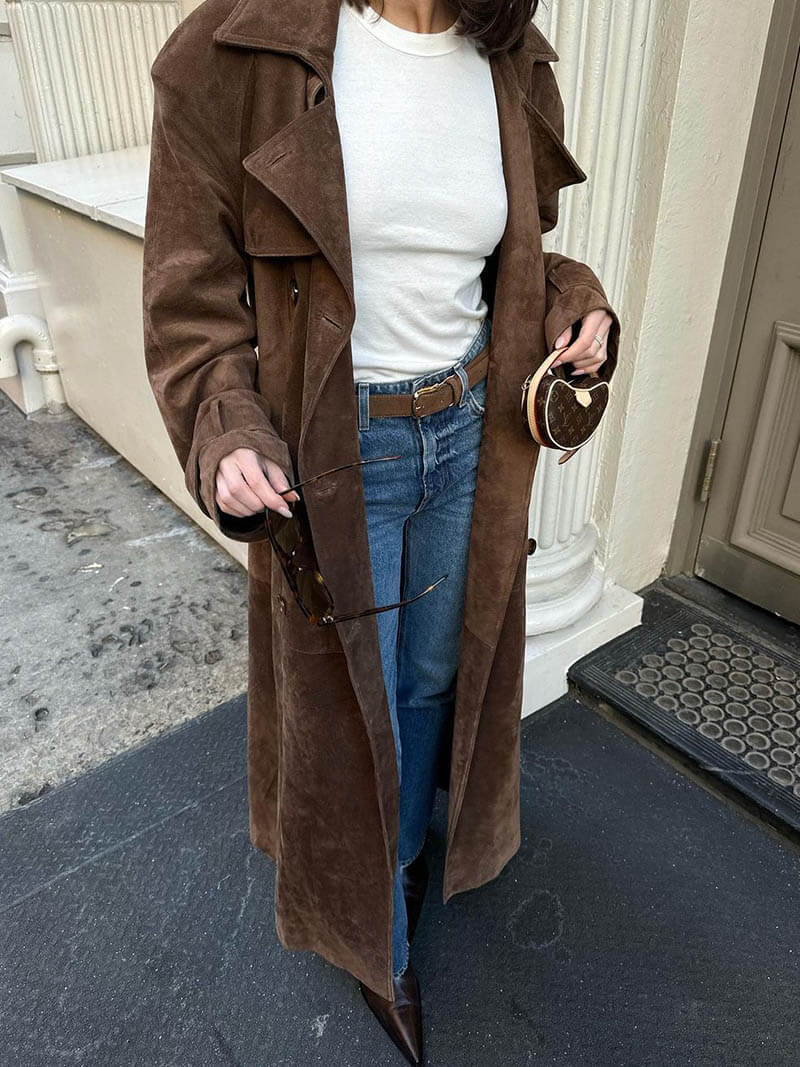Frejas Suède Trenchcoat™ | Imitatie-suède
