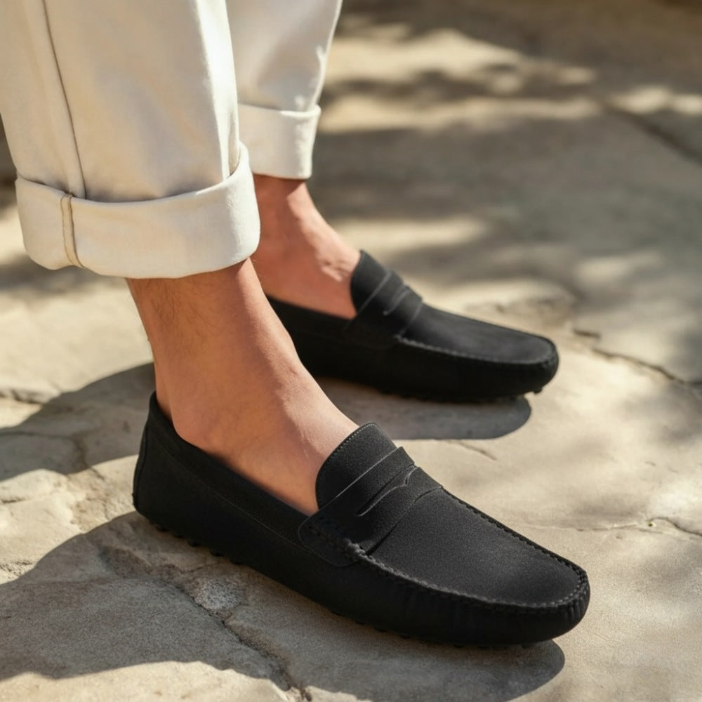 Verfijnde Suède Driver Schoenen - Cortez Stijl